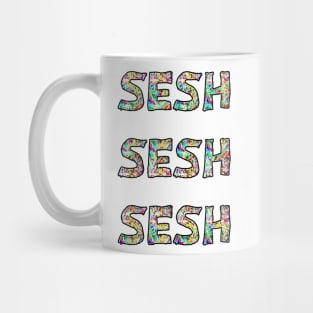 Sesh sesh sesh colour bomb festival design Mug